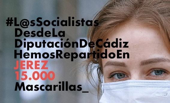 Críticas al PSOE por su uso partidista del reparto de mascarillas de Diputación