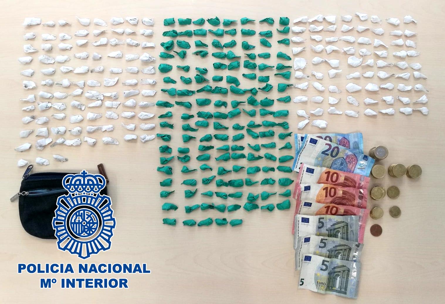 Detenido un joven de 24 años en San Telmo Viejo con más de 300 papelinas de cocaína