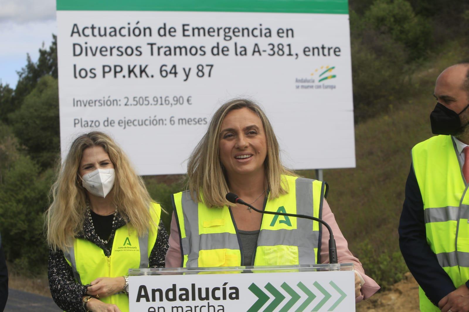 La Junta repara los daños ocasionados por el temporal en la autovía Jerez-Los Barrios