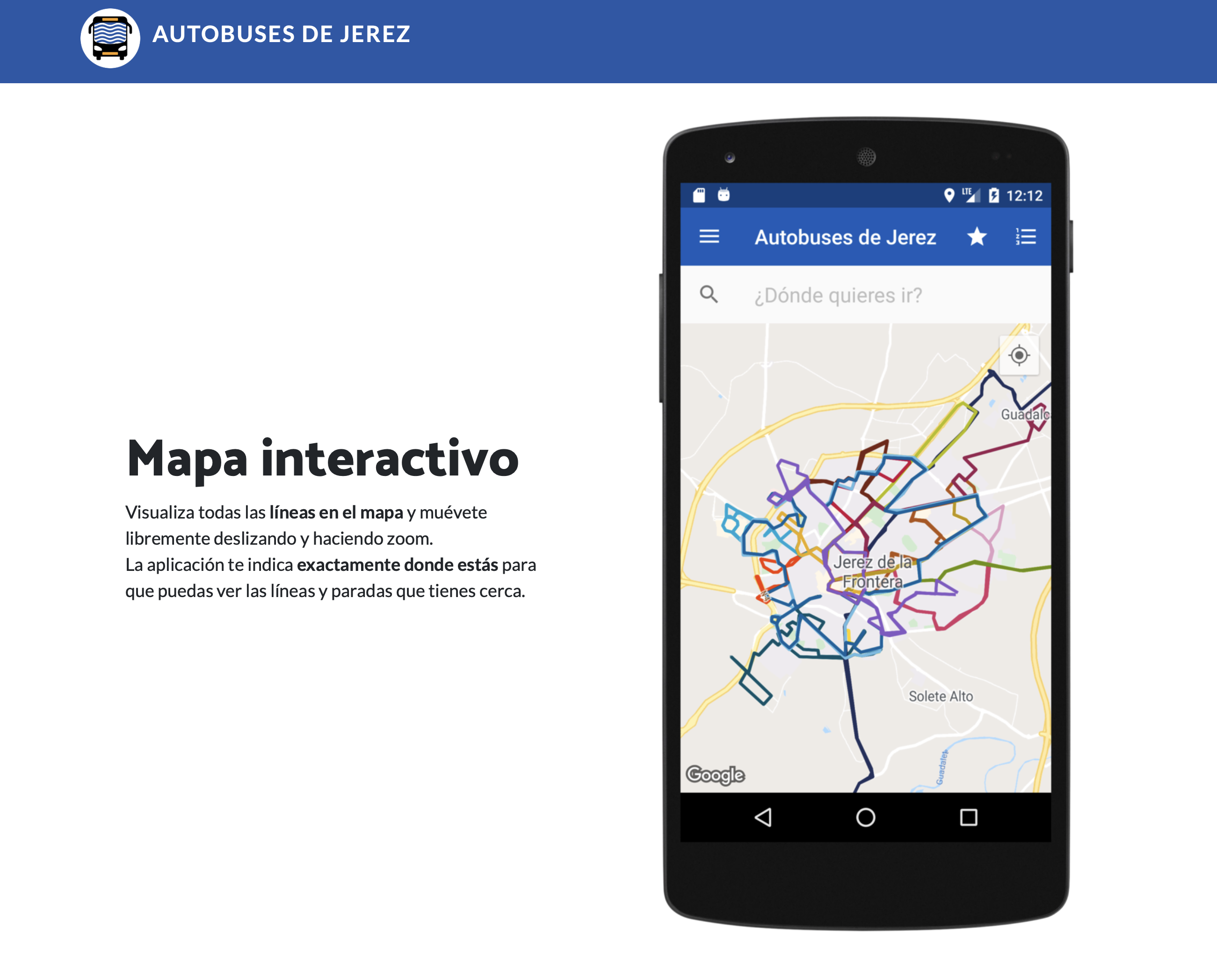 Un vecino desarrolla en Jerez una app móvil para consultar los horarios de los autobuses urbanos