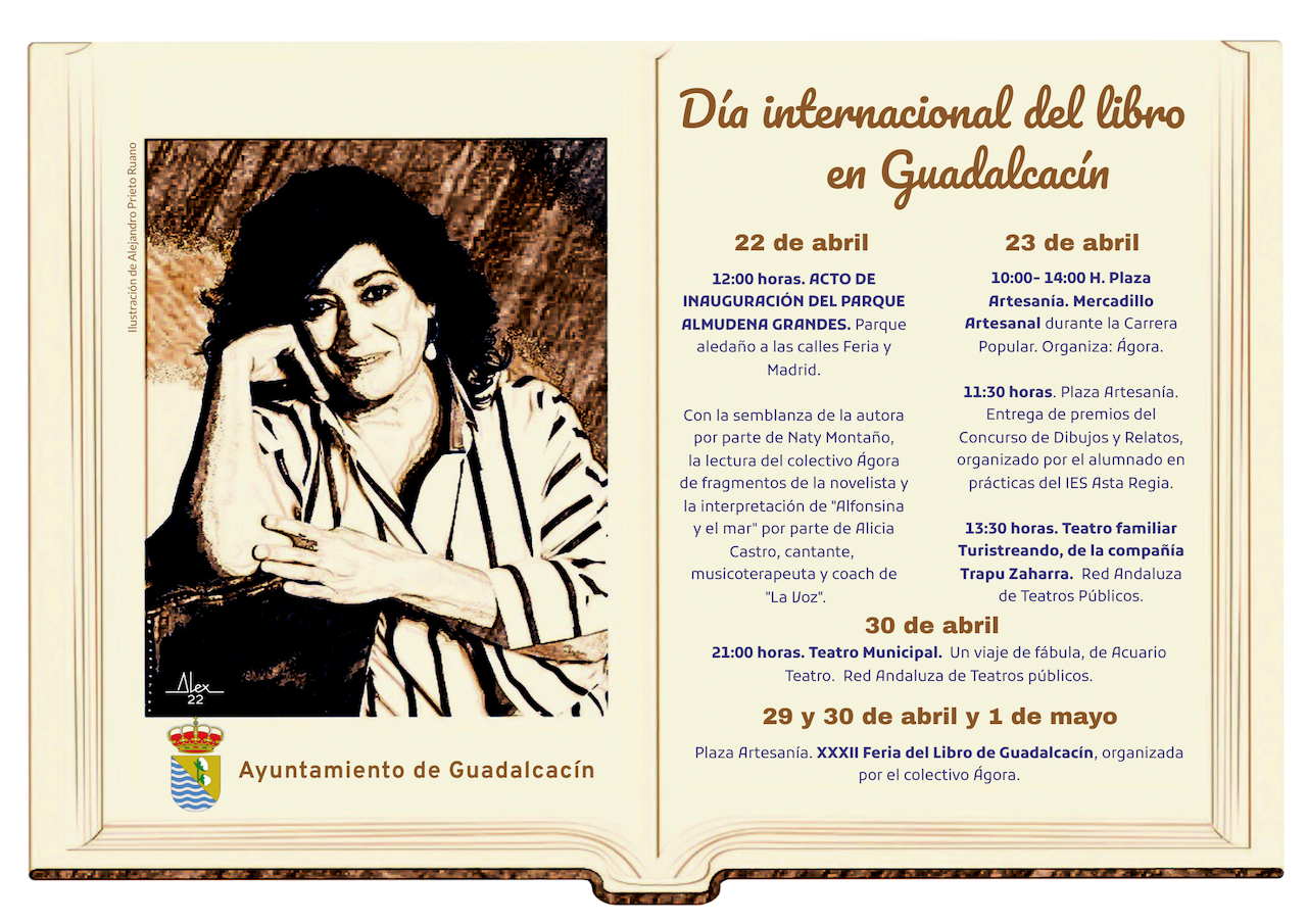 La inauguración del parque dedicado a Almudena Grandes abre los actos del Día del Libro en Guadalcacín