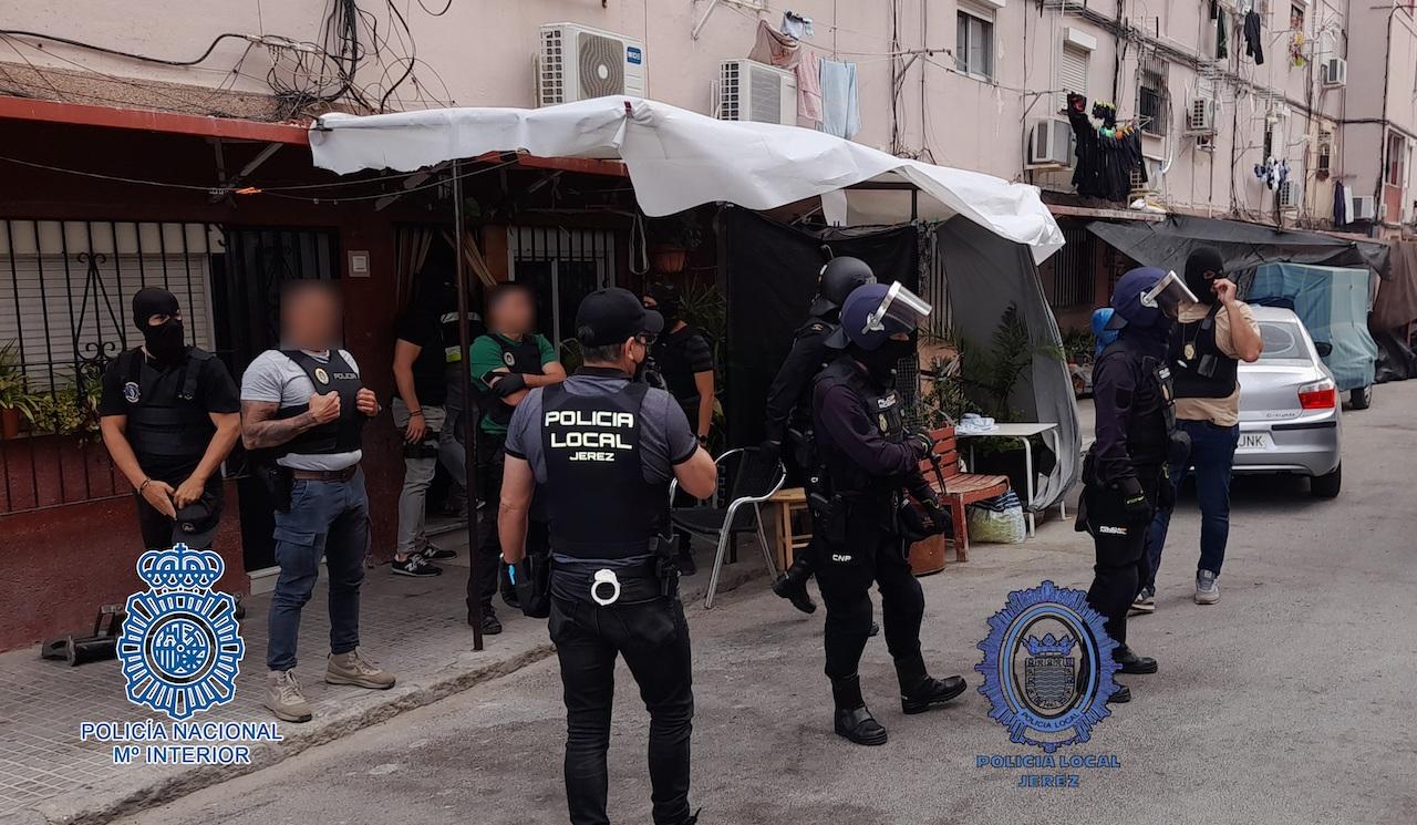 Operación antidroga en San Juan de Dios