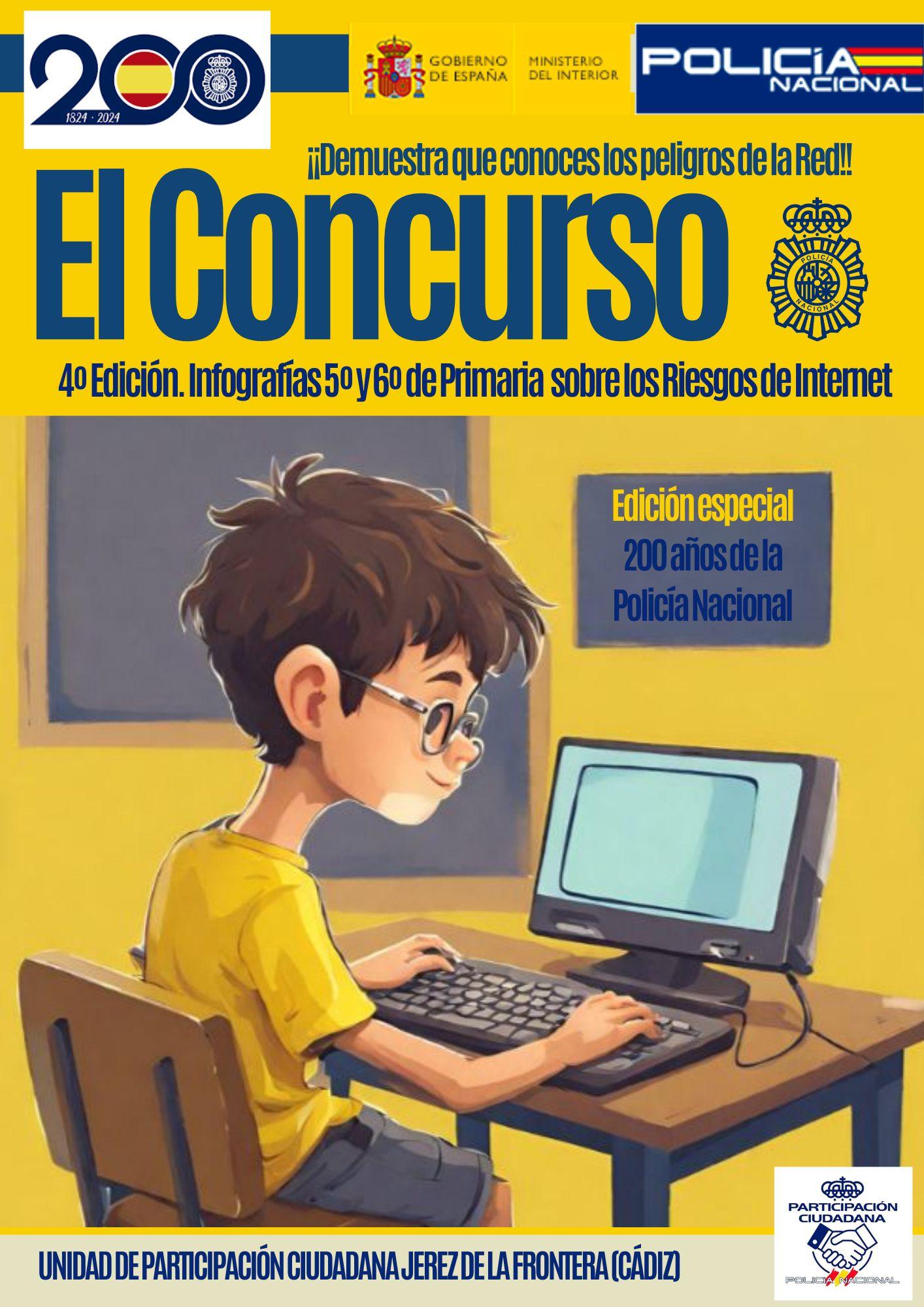 La Policía Nacional lanza su 4º Concurso de Infografías sobre los riesgos en Internet para alumnos de primaria