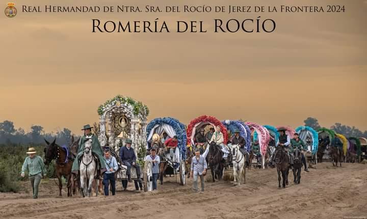 Cartel de la romería del Rocío de la Hermandad de Jerez