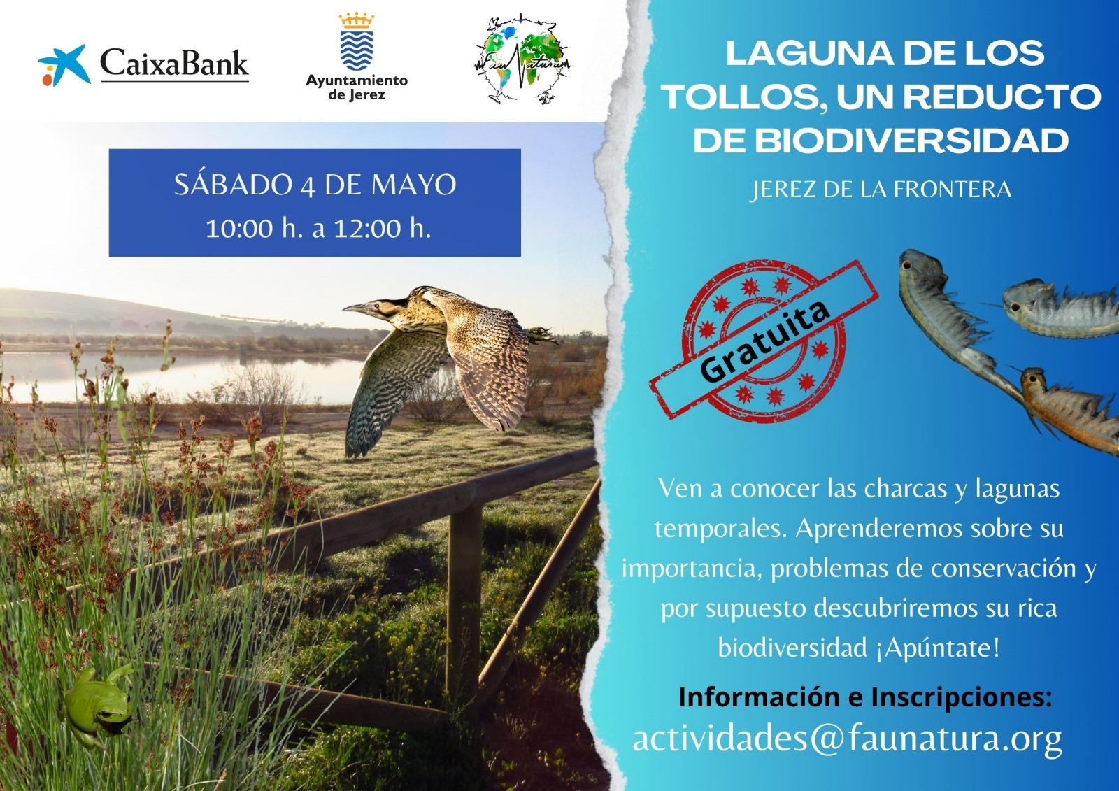El sábado 4 de mayo, visita didáctica a la Laguna de los Tollos, en Jerez