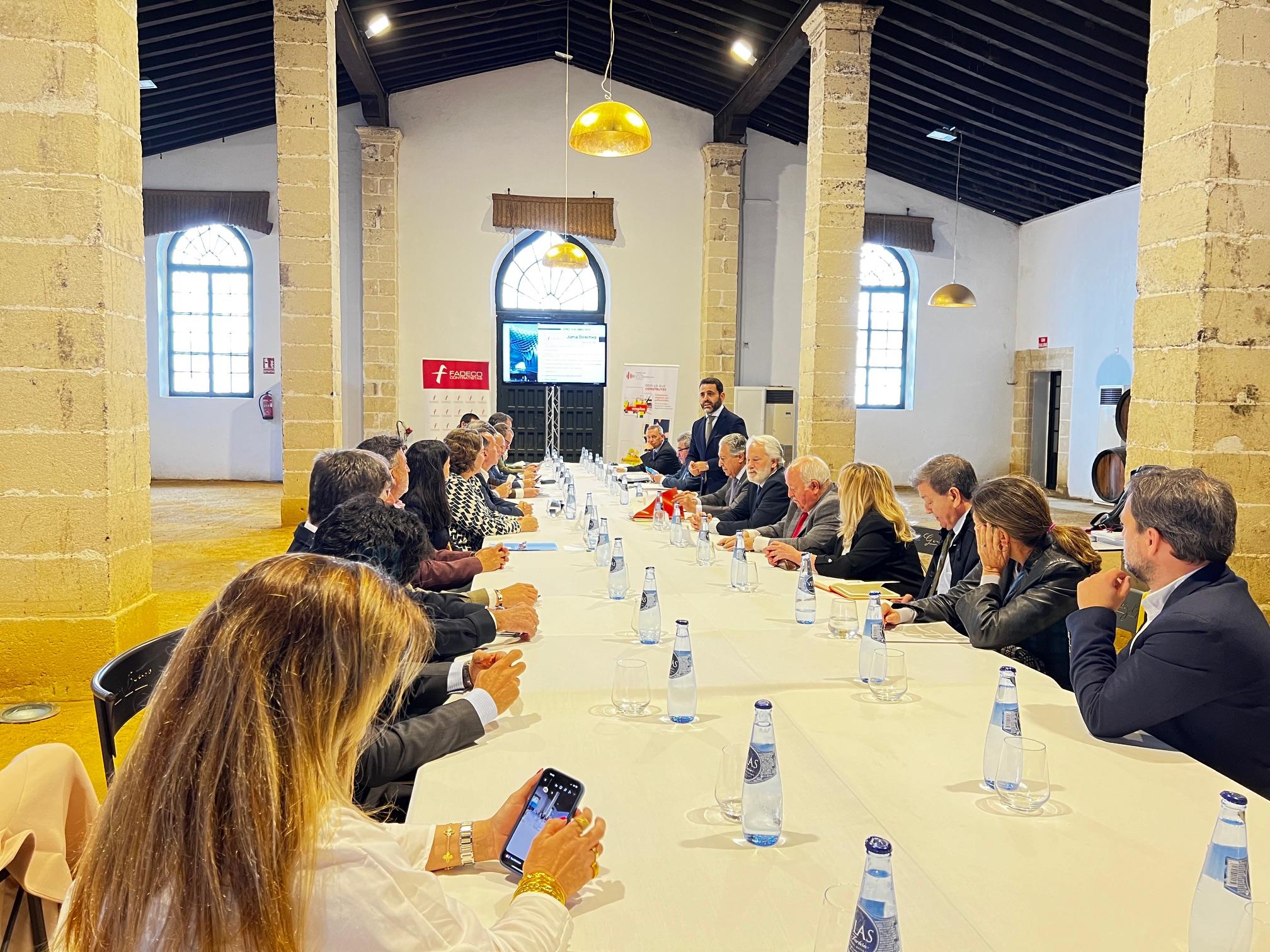 Las Federaciones de la Construcción de Andalucía celebran en Jerez la reunión anual de su Junta Directiva