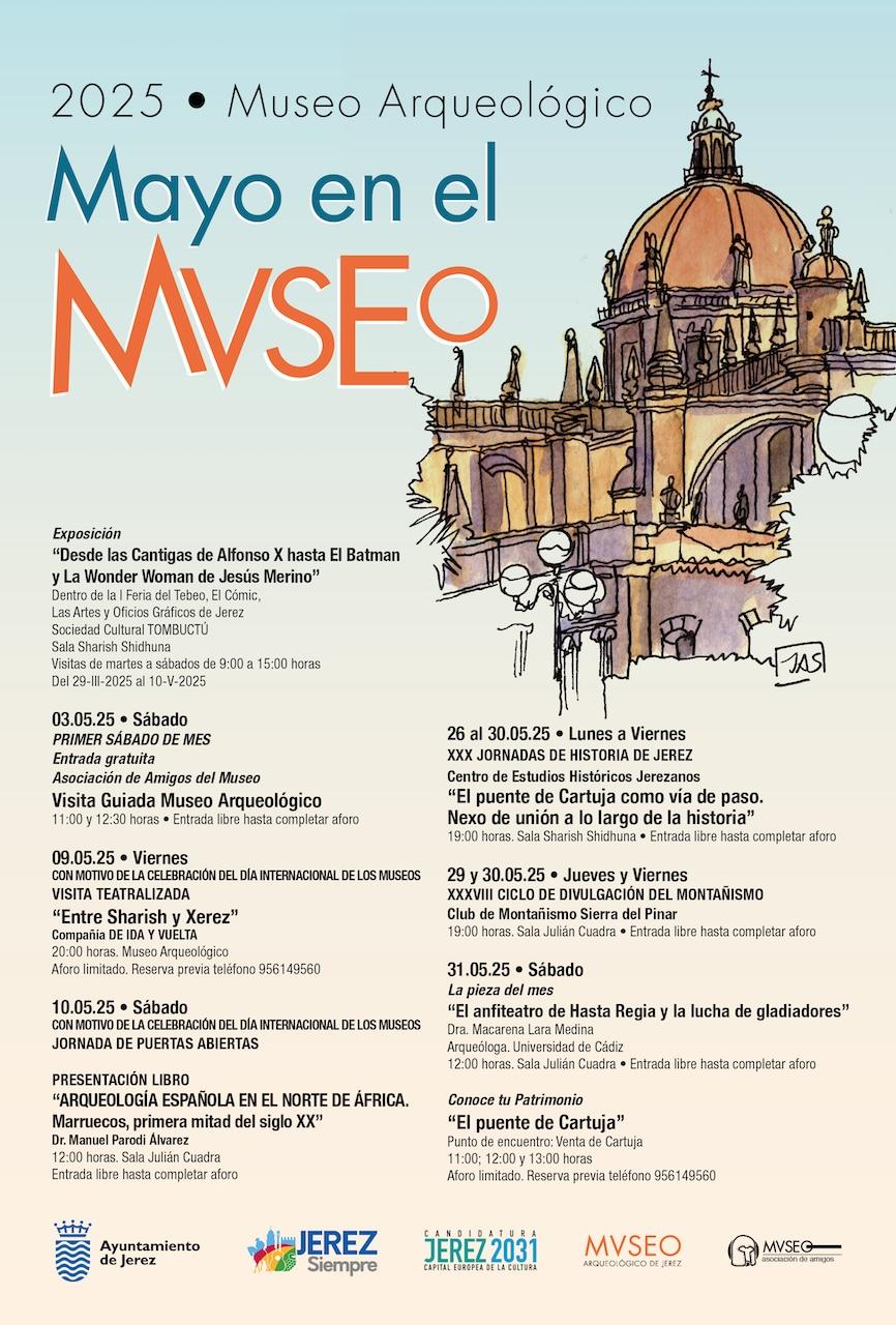 El Museo Arqueológico de Jerez celebra un mayo repleto de cultura, historia y actividades para todos los públicos