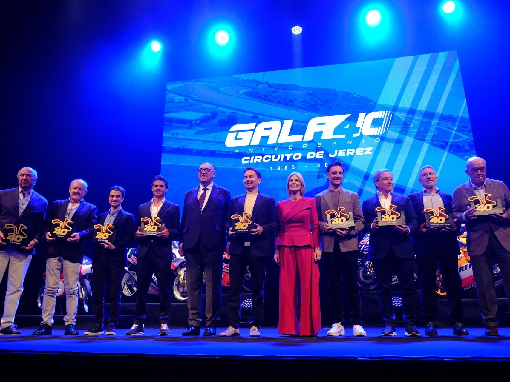 Jerez pone el broche de oro al 40 aniversario del Circuito con una gala histórica repleta de leyendas del motor