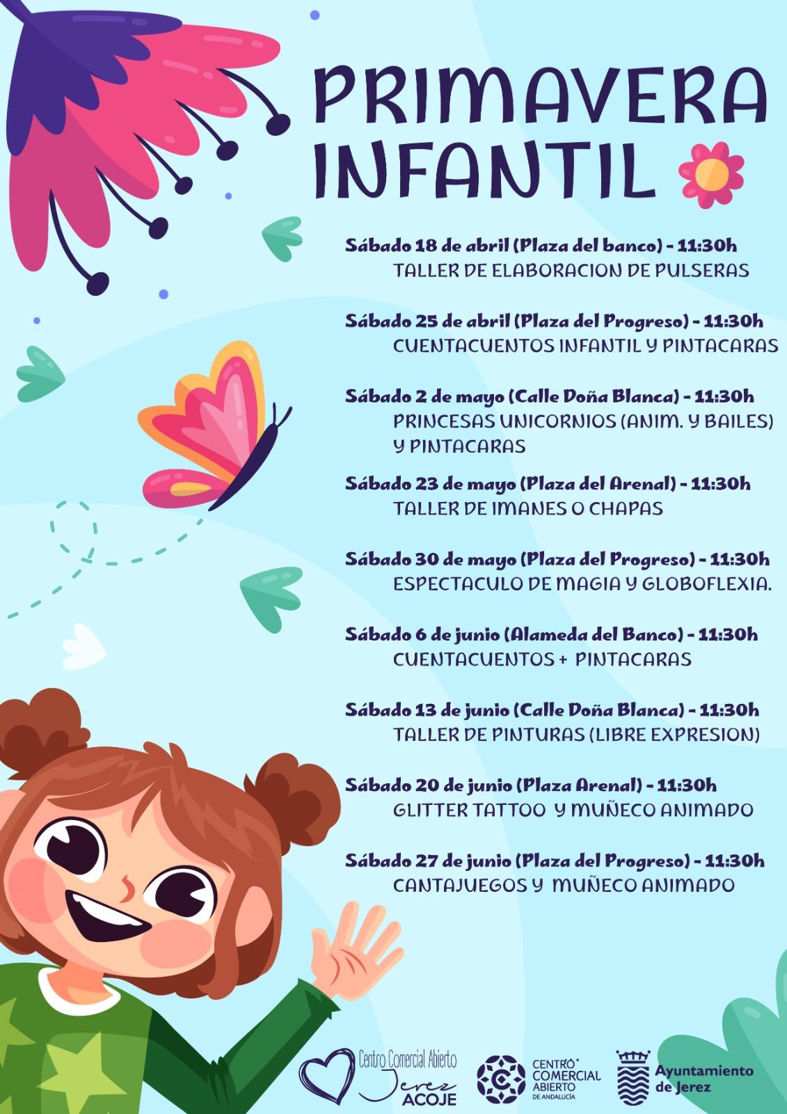 El centro de Jerez tendrá actividades infantiles gratuitas todos los sábados hasta junio