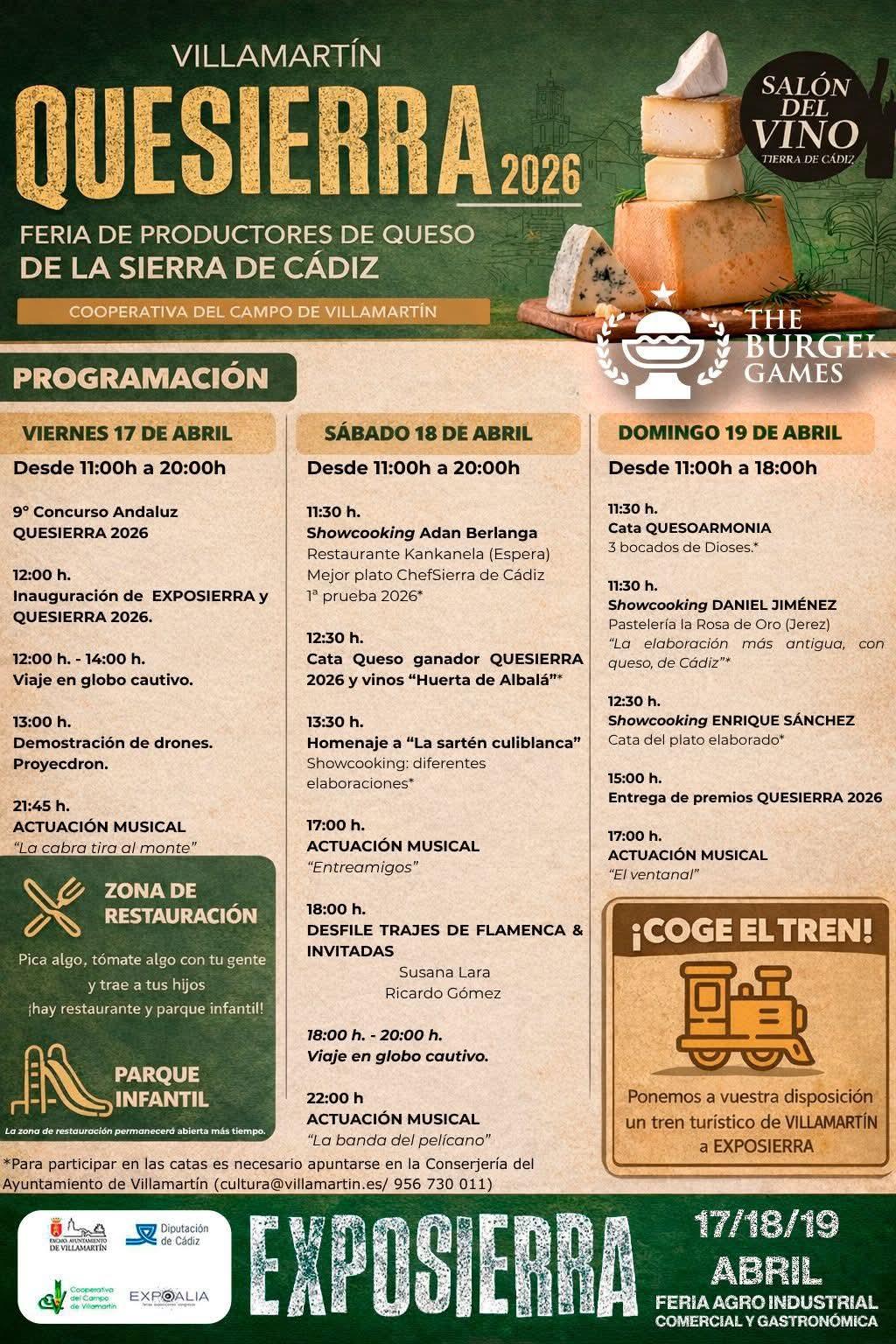 Exposierra y Quesierra convierten Villamartín en la gran cita del sabor, la tradición y la innovación de la Sierra de Cádiz
