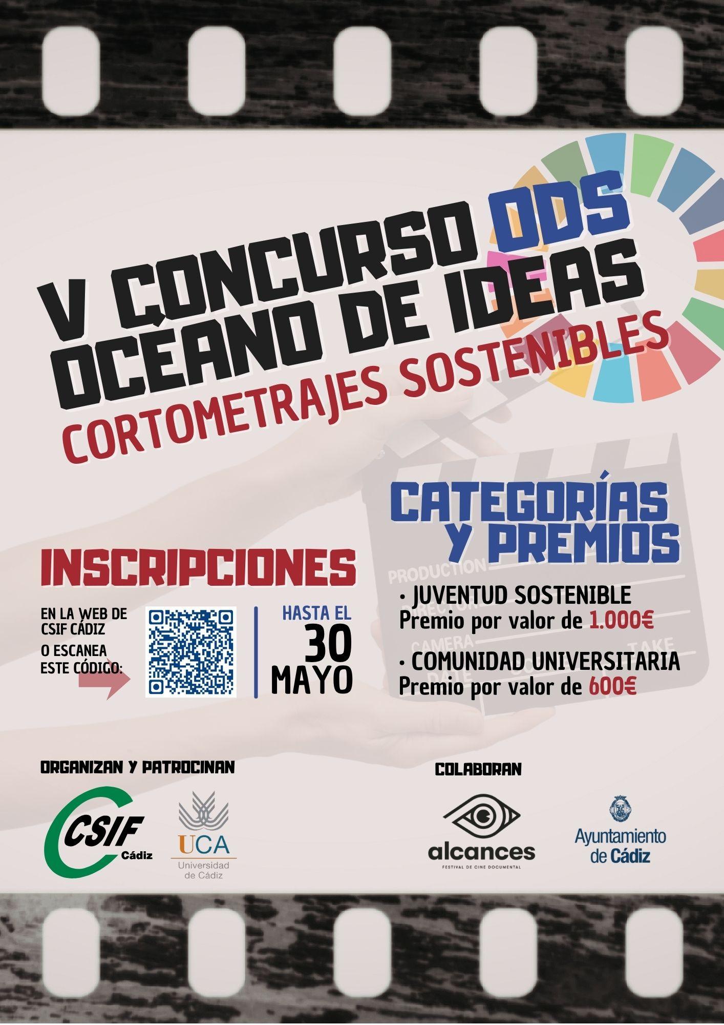 La UCA y CSIF lanzan la quinta edición del concurso de cortometrajes sostenibles Océano de Ideas ODS