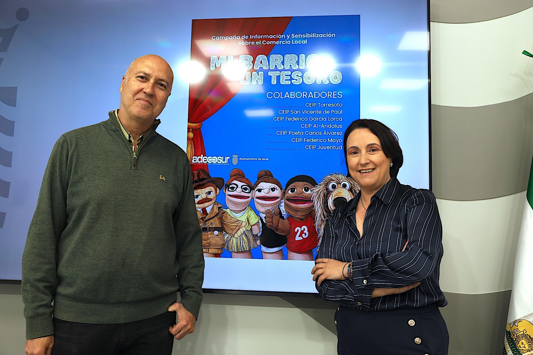La campaña 'Mi comercio, mi tesoro' llegará a siete centros educativos de la Zona Sur de Jerez