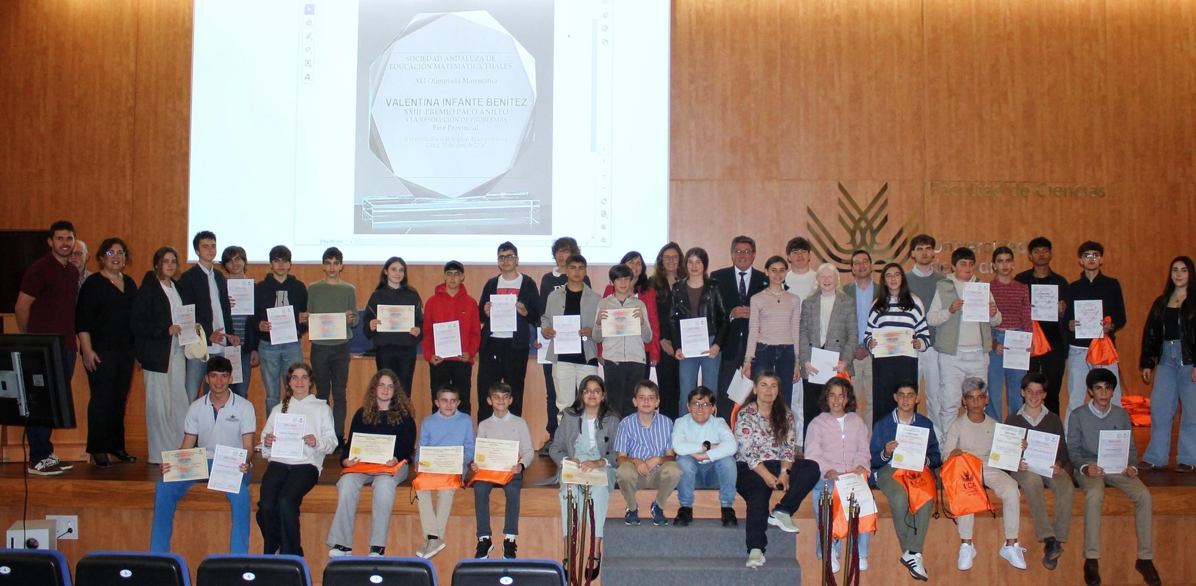 Alumnos de Jerez consiguen premio en las Olimpiadas Matemáticas SAEM Thales