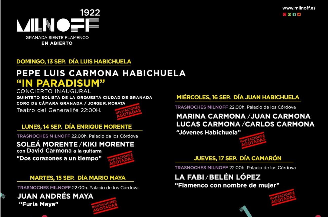 El festival flamenco MILNOFF agota en solo cuatro horas las invitaciones para los Trasnoches y el concierto inaugural