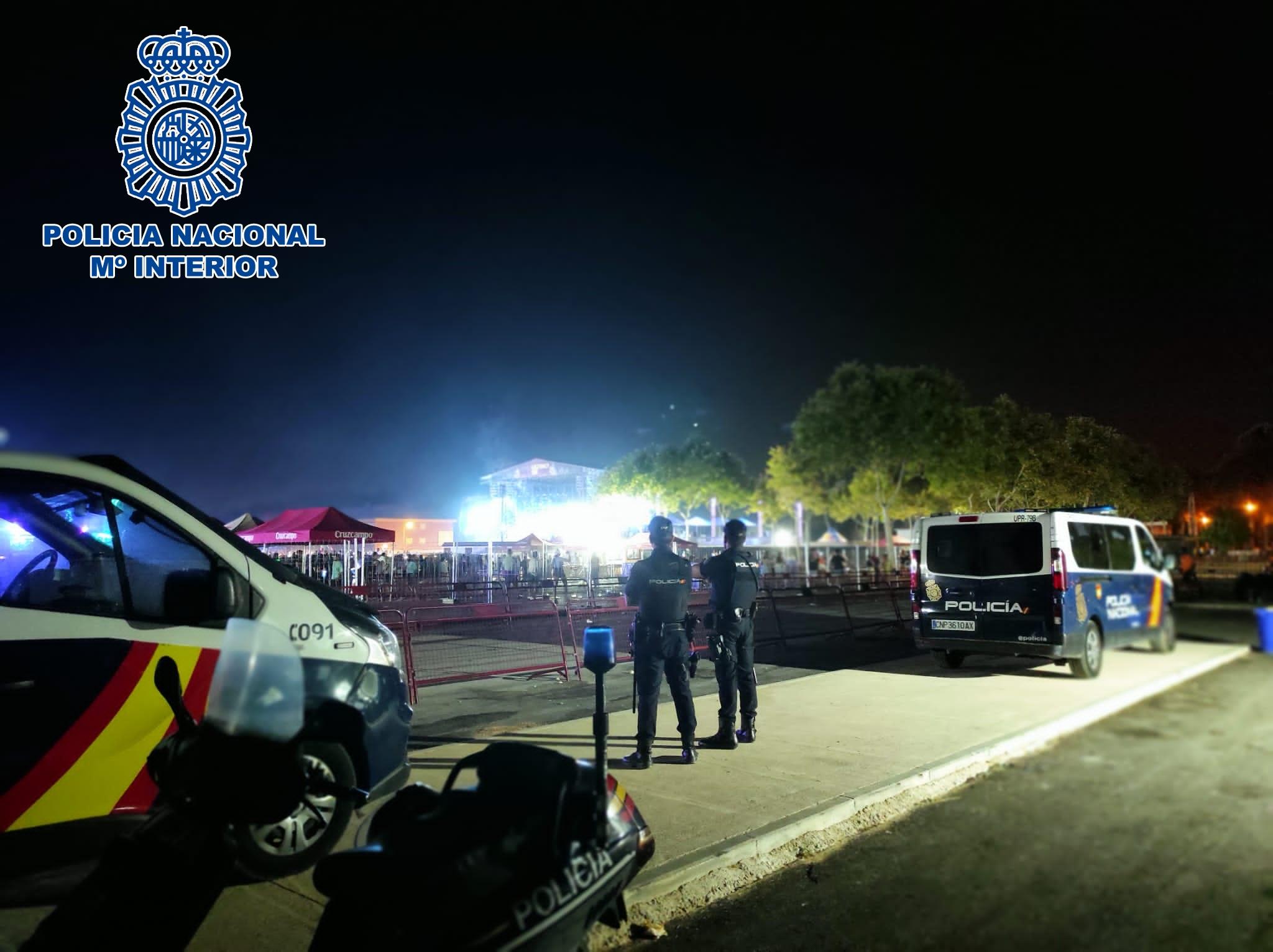 La Policía Nacional realiza 325 propuestas de sanción y detiene a cuatro personas en el festival Puro Latino”