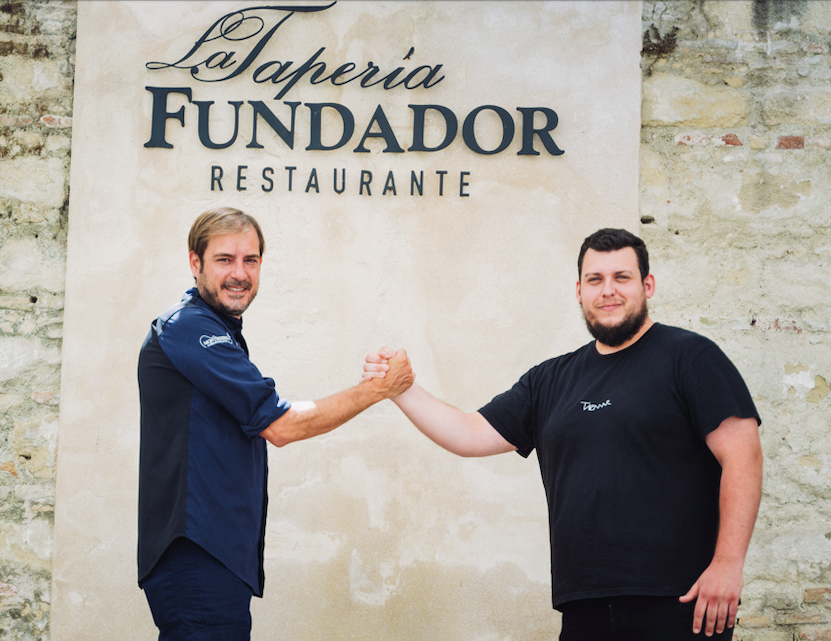 Los chefs Isidro López de Tiemar y Javier Muñoz de La Carboná, "mano a mano" en 'Fundador & Friends'