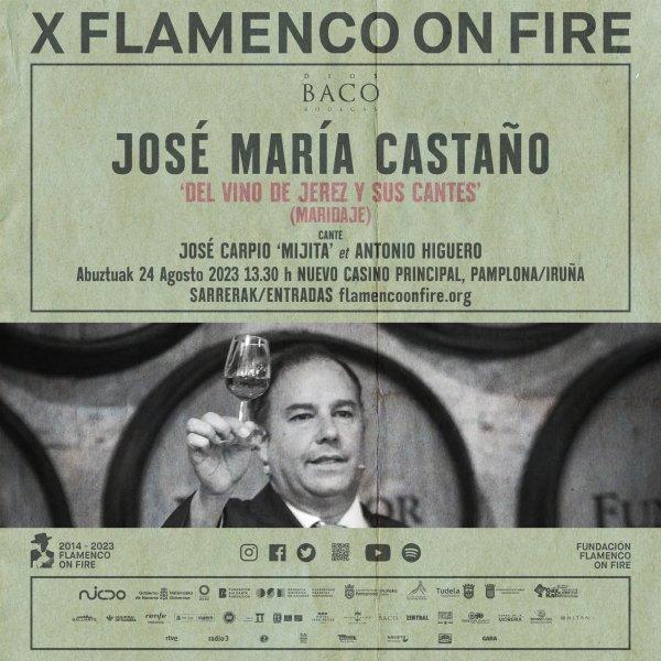 La cata 'Del vino de Jerez y sus cantes' agota entradas en el X Festival Flamenco On Fire de Pamplona