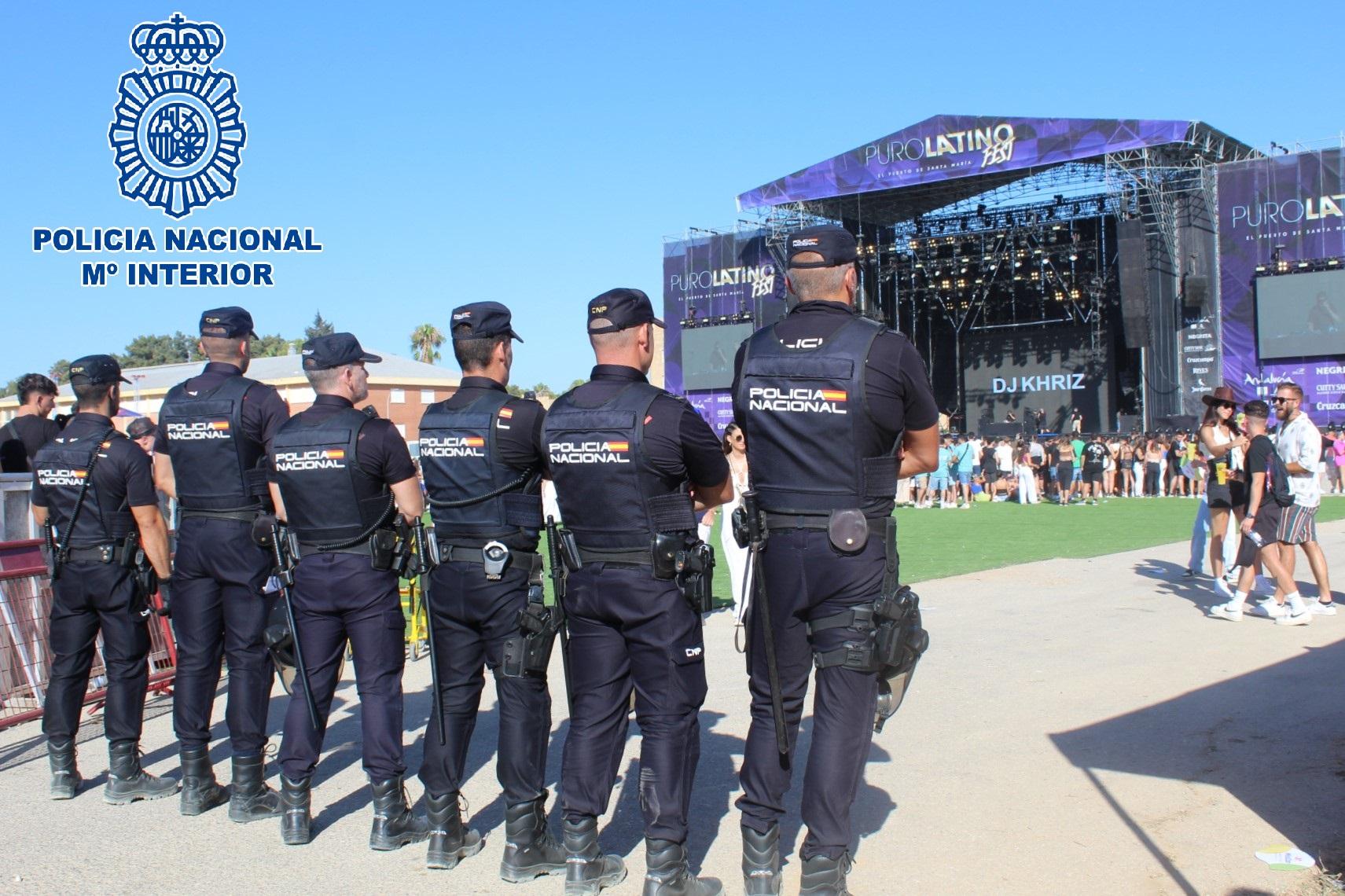 Fuerte dispositivo de seguridad con más de 200 agentes por el Puro Latino Fest 2023 en El Puerto