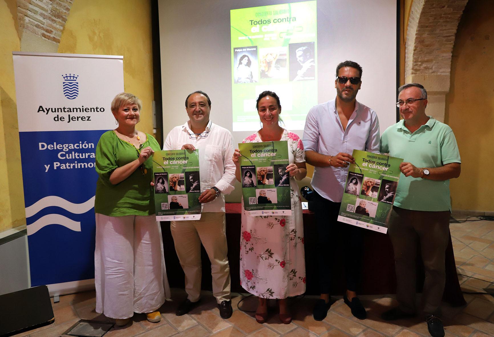 El Concierto Solidario 'Todos contra el cáncer' llenará Los Claustros de Santo Domingo de talento jerezano y compromiso