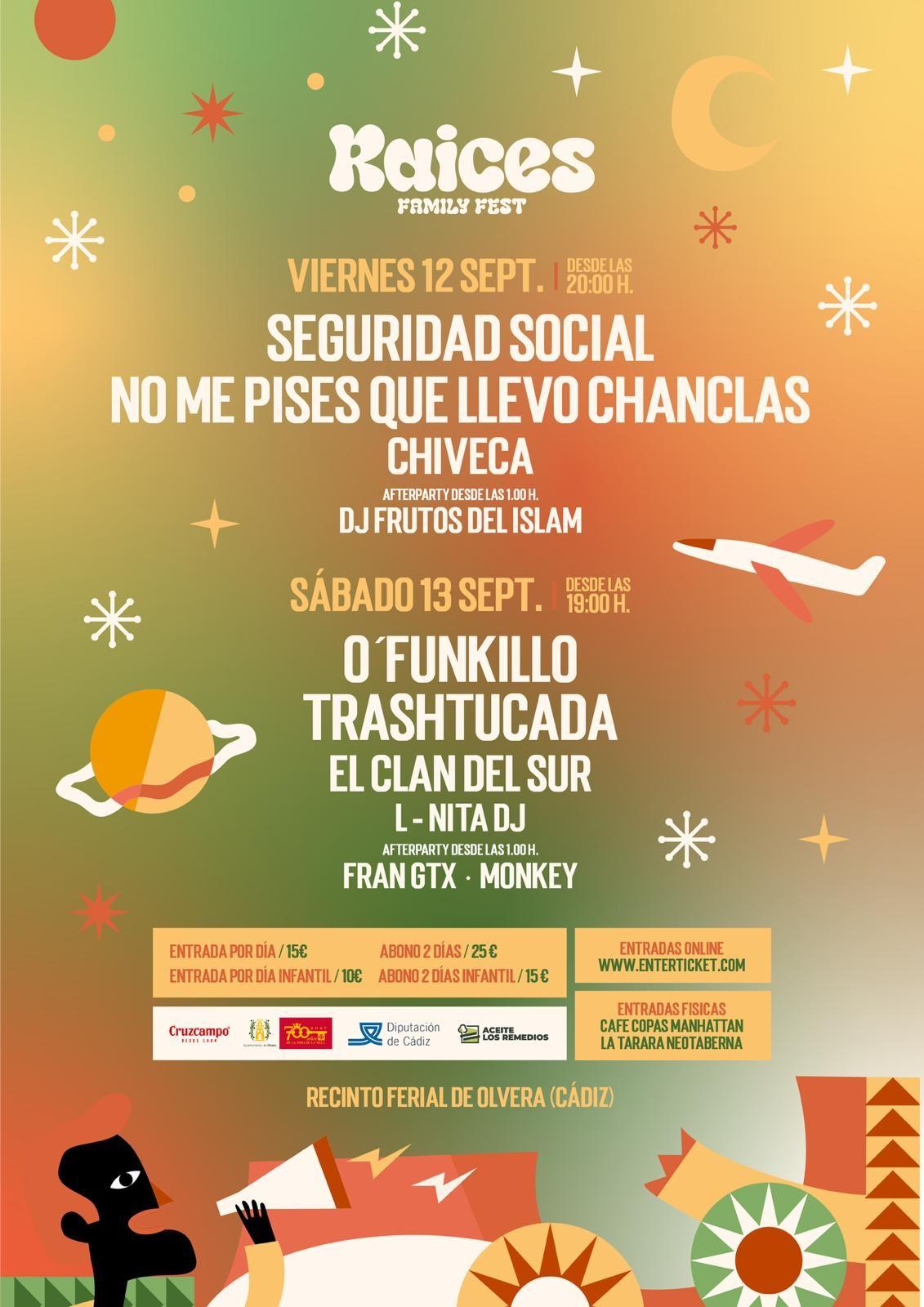 El Raíces Family Fest vuelve a celebrarse en Olvera los días 12 y 13 de septiembre