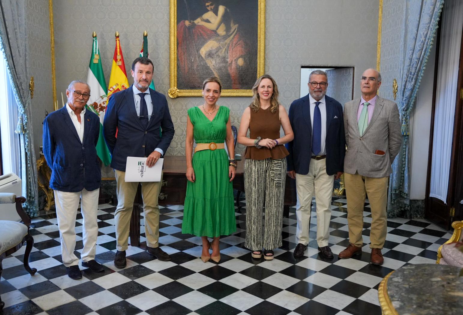 La Fundación Cultura Taurina de Jerez se reúne con la presidenta de Diputación, la jerezana Almudena Martínez