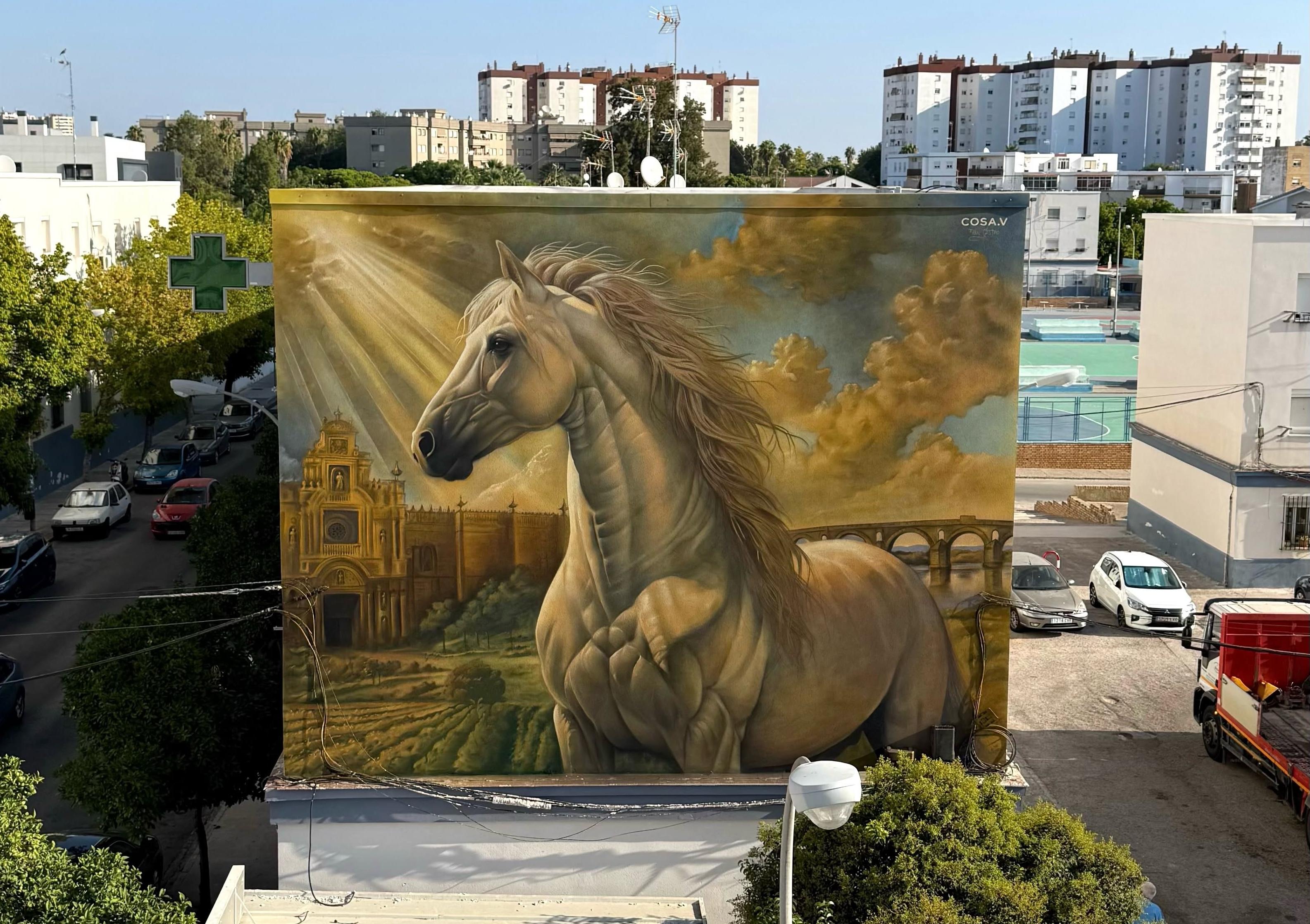 Así es el nuevo y espectacular mural de Cosa.V en Jerez