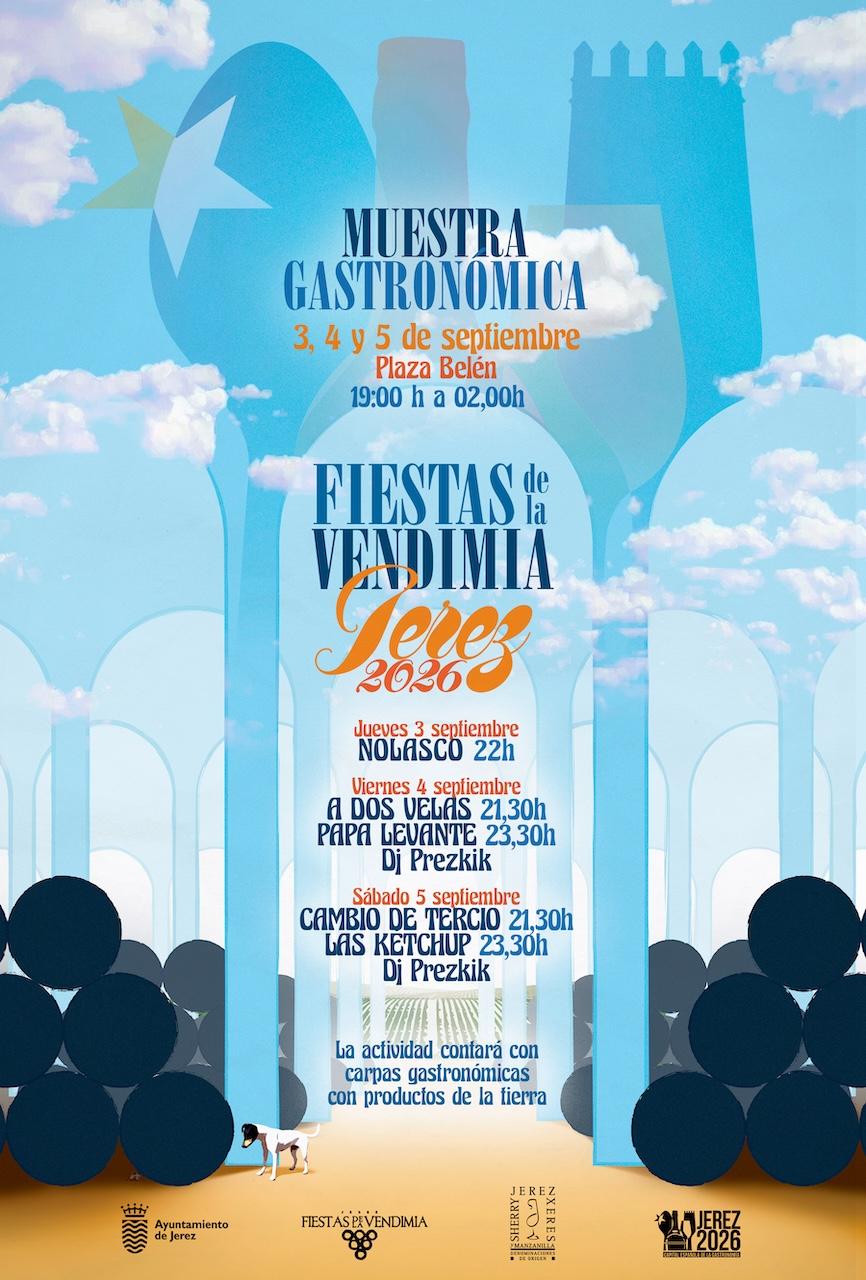 La ceremonia de la Pisa de la Uva da el pistoletazo de salida esta semana a las Fiestas de la Vendimia de Jerez 2026
