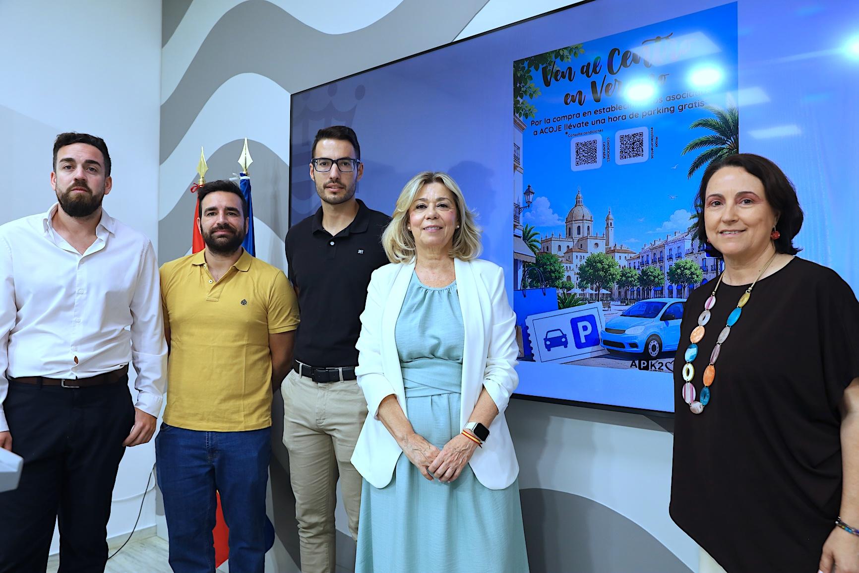 Acoje repartirá 7.000 tickets de parkings para fomentar el comercio local en el centro de Jerez