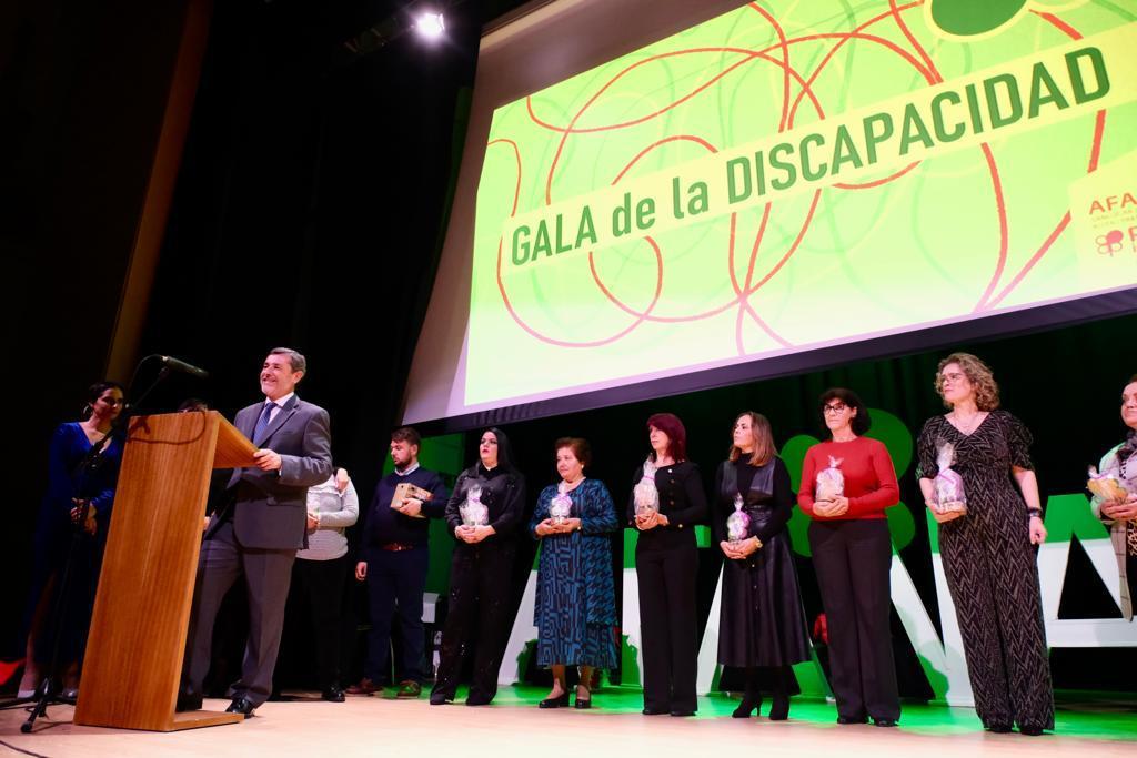 La Consejería de Inclusión Social, galardonada en la Gala de la Discapacidad de AFANAS