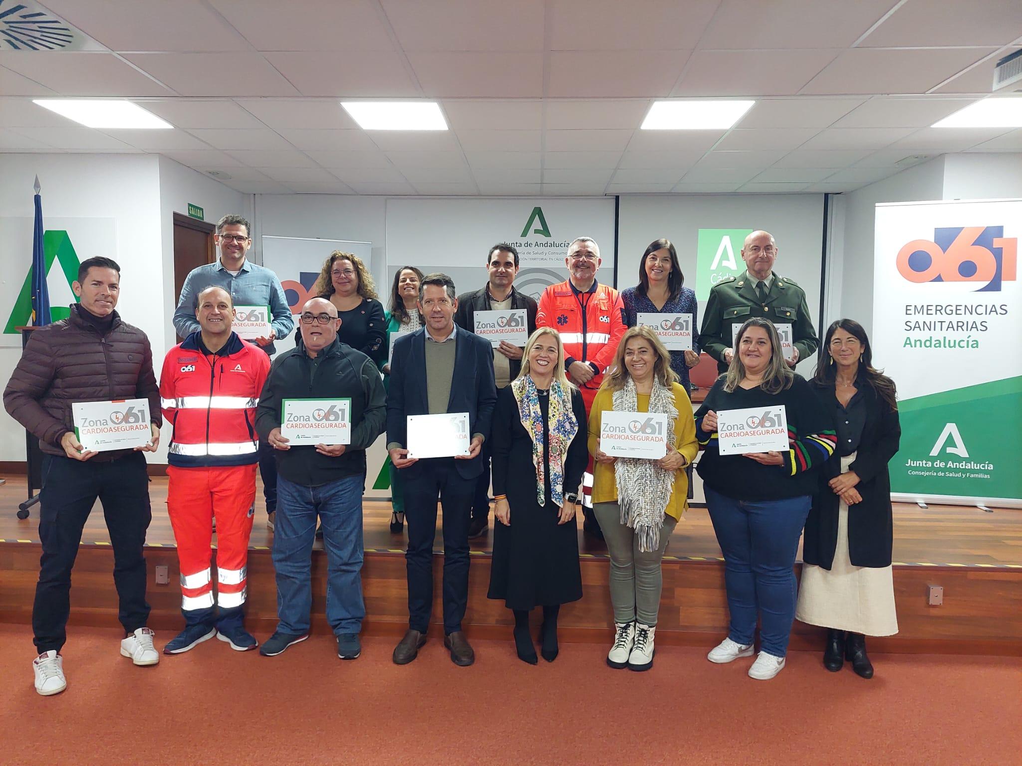 El 061 reconoce 87 nuevas zonas cardioaseguradas en la provincia, 77 de ellas en Jerez