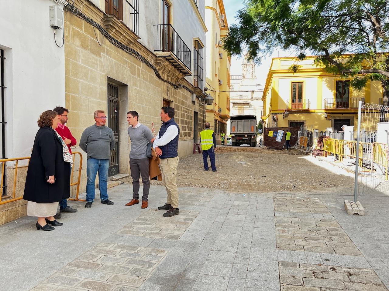 Comienza la intervención provisional en el tramo de la Plaza San Juan de Jerez para garantizar la accesibilidad y la seguridad