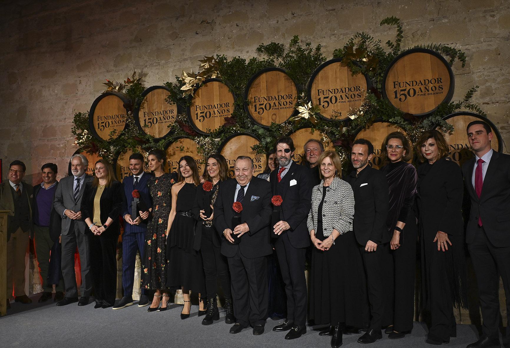 SIMOF entrega en Bodegas Fundador los premios Flamenco en la Piel por el 30 aniversario de la pasarela y los 150 del brandy