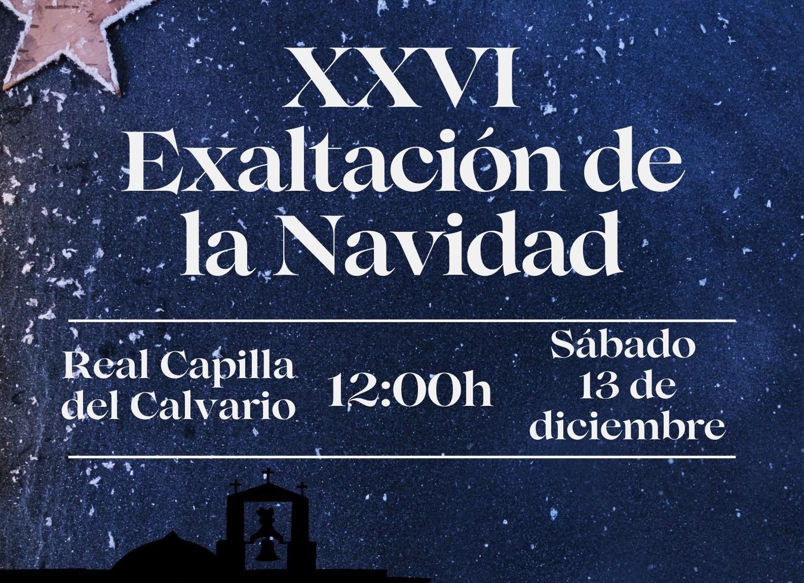 El 13 de diciembre, Exaltación de la Navidad en El Calvario