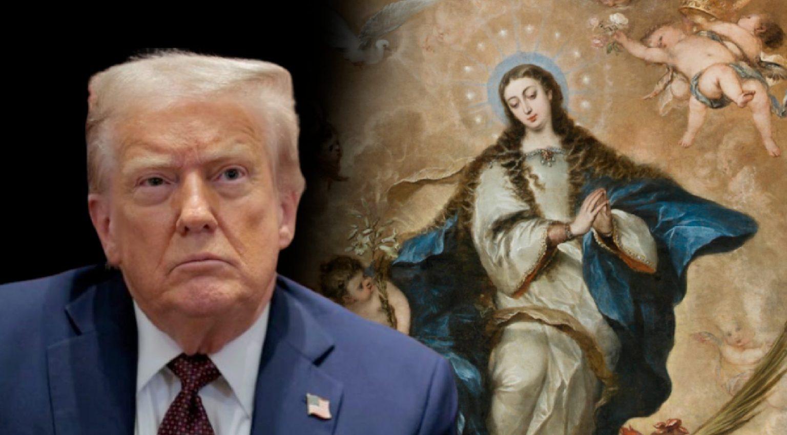 Donald Trump escribe en honor a la Inmaculada Concepción
