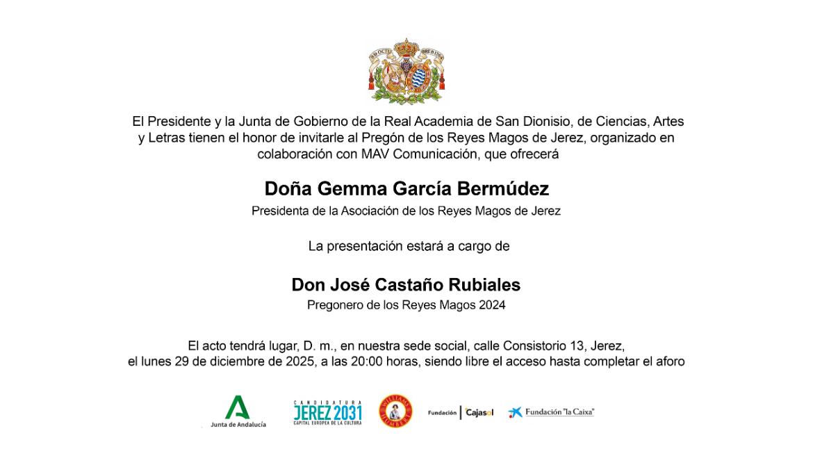 El lunes, pregón a los Reyes Magos