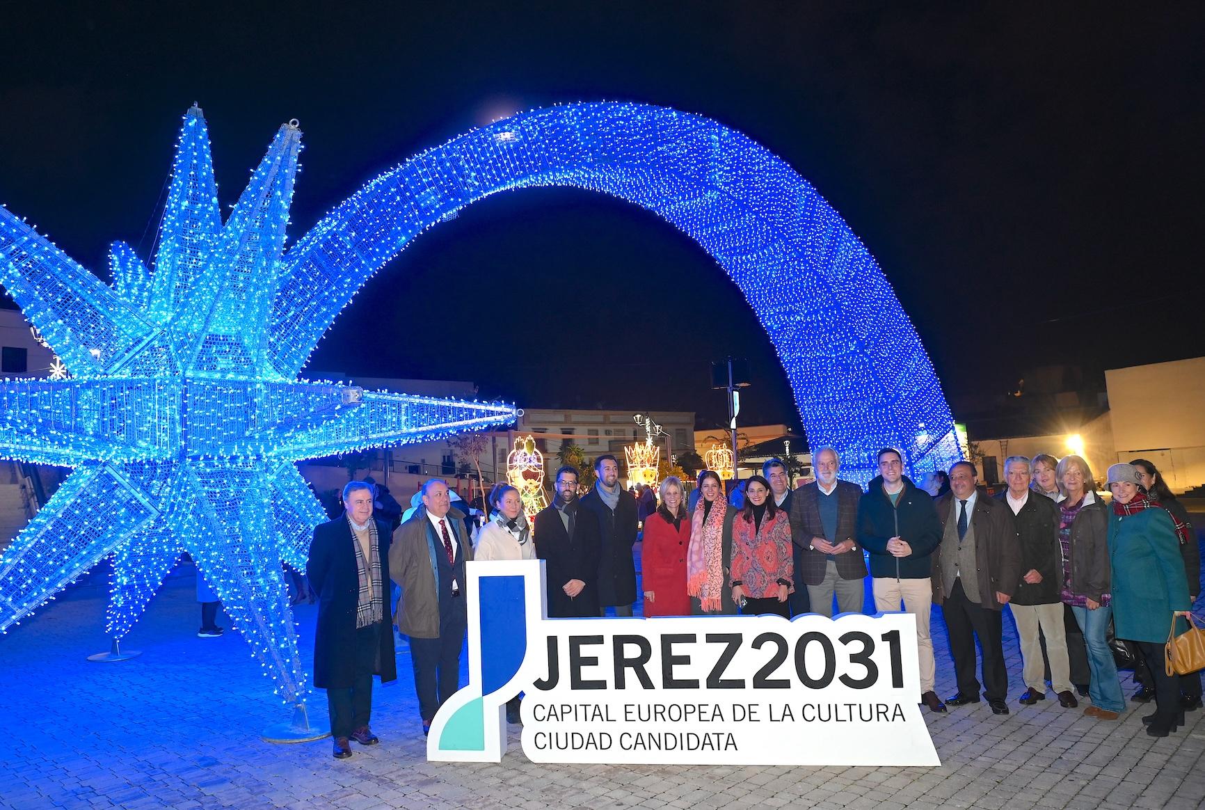 El tejido empresarial se vuelca con la candidatura de Jerez 2031 a través del patrocinio de 'La Estrella de Jerez' en la Plaza Belén