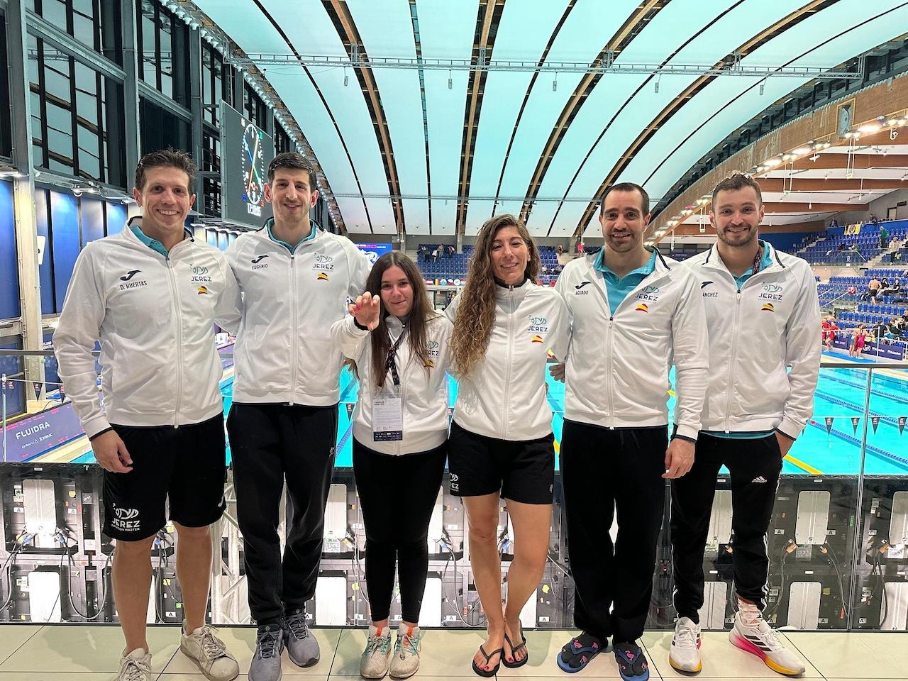 Jerez Natación Master logra dos medallas y 11 diplomas en los Campeonatos de Europa de Lublin, en Polonia