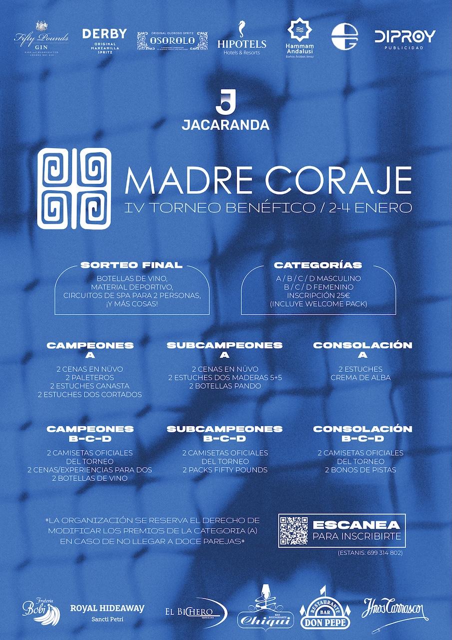 El Jacaranda Club Social de Jerez acoge el IV Torneo Benéfico de Madre Coraje del 2 al 4 de enero