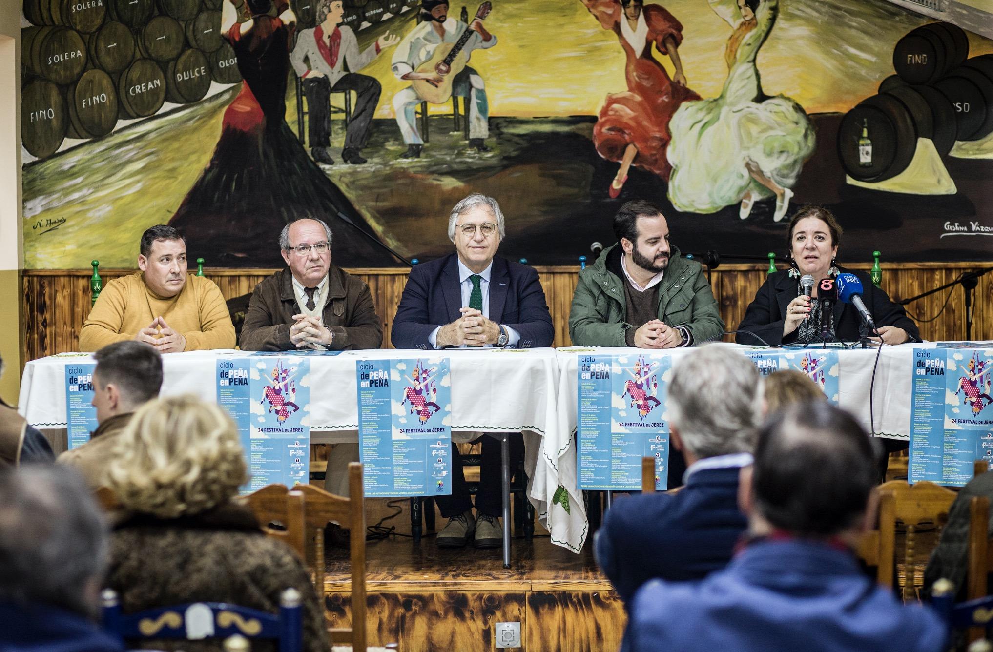 El ciclo ‘De Peña en Peña’ unirá flamenco y gastronomía en el XXIV Festival de Jerez