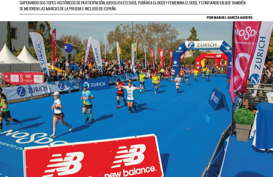 Una carrera en la provincia y la Maratón de Sevilla como protagonista este fin de semana