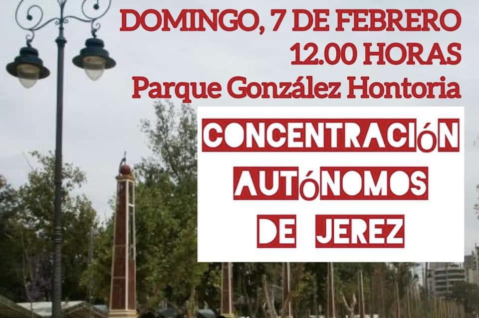 Autónomos de Jerez convocan una manifestación en el González Hontoria este domingo para reclamar ayudas