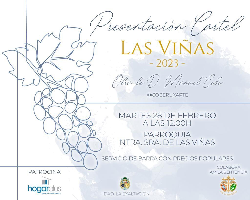 El 28 de febrero, presentación del cartel 'Las Viñas 2023'
