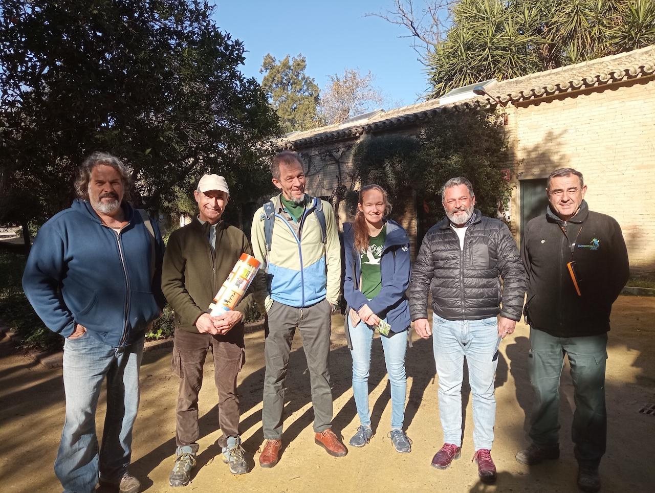 El equipo del Proyecto Life Waldrapp Ibis Eremita de Austria visita el Zoo de Jerez