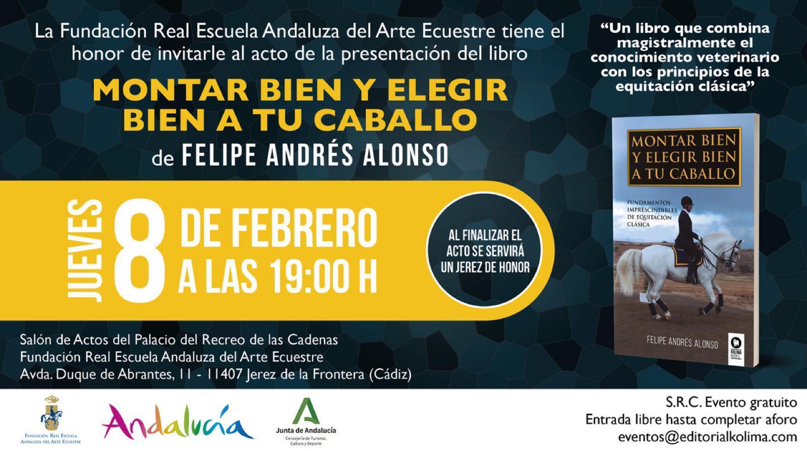 Felipe Andrés Alonso presenta su nuevo libro en la Real Escuela