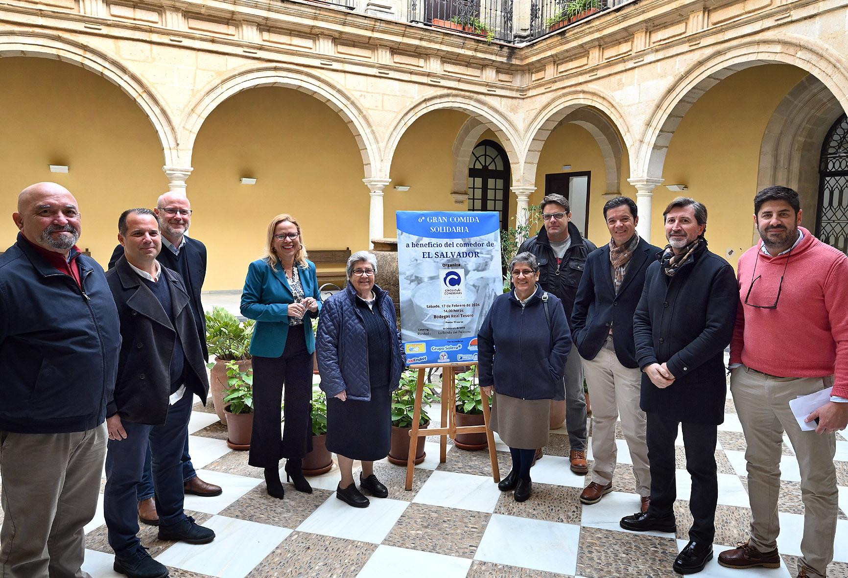 Este 17 de febrero, VI Comida Solidaria del Círculo de Comensales de Jerez a favor del Comedor El Salvador