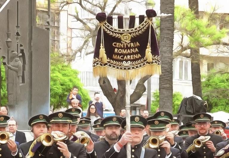 Tarde cofradíera con la Centuria Macarena