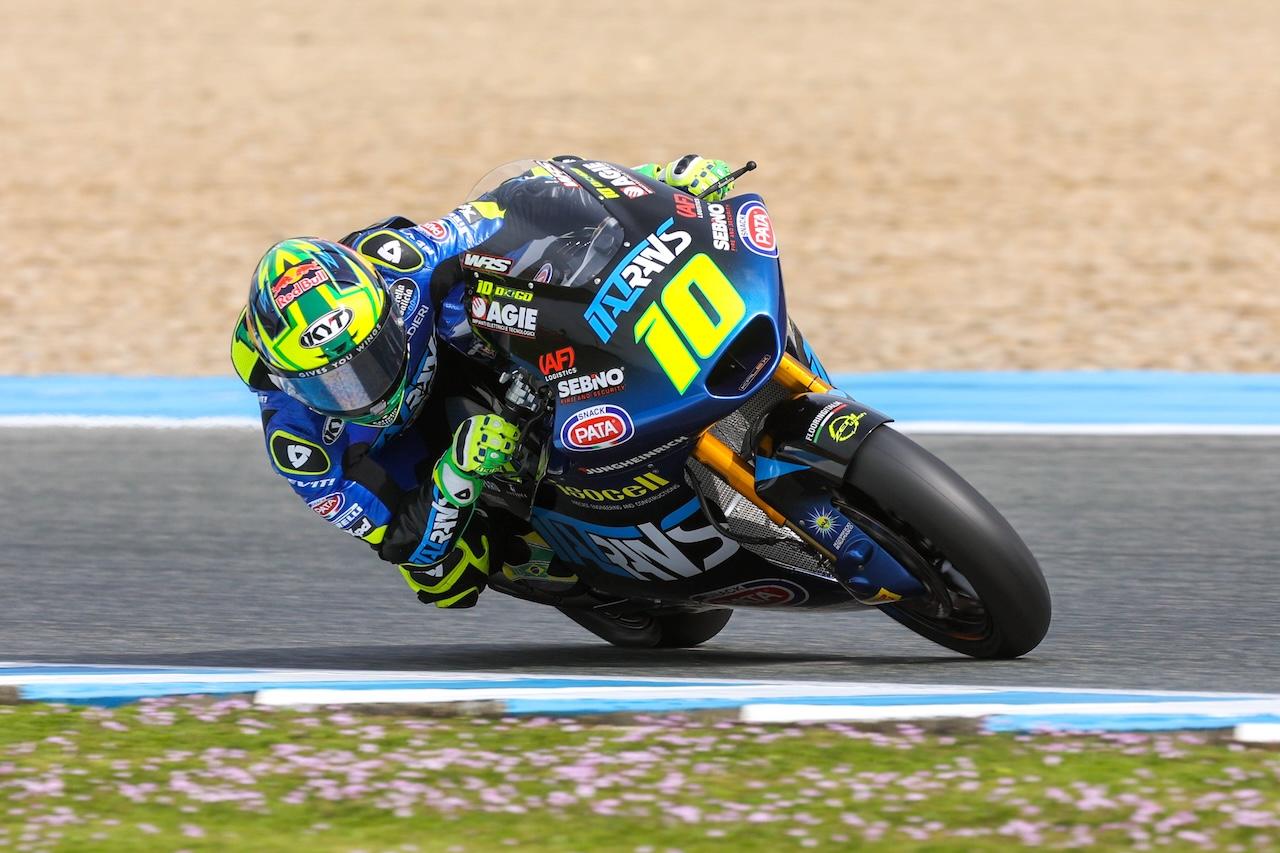 Diogo Moreira, mejor tiempo en el primer día de test oficial de Moto2 en Jerez