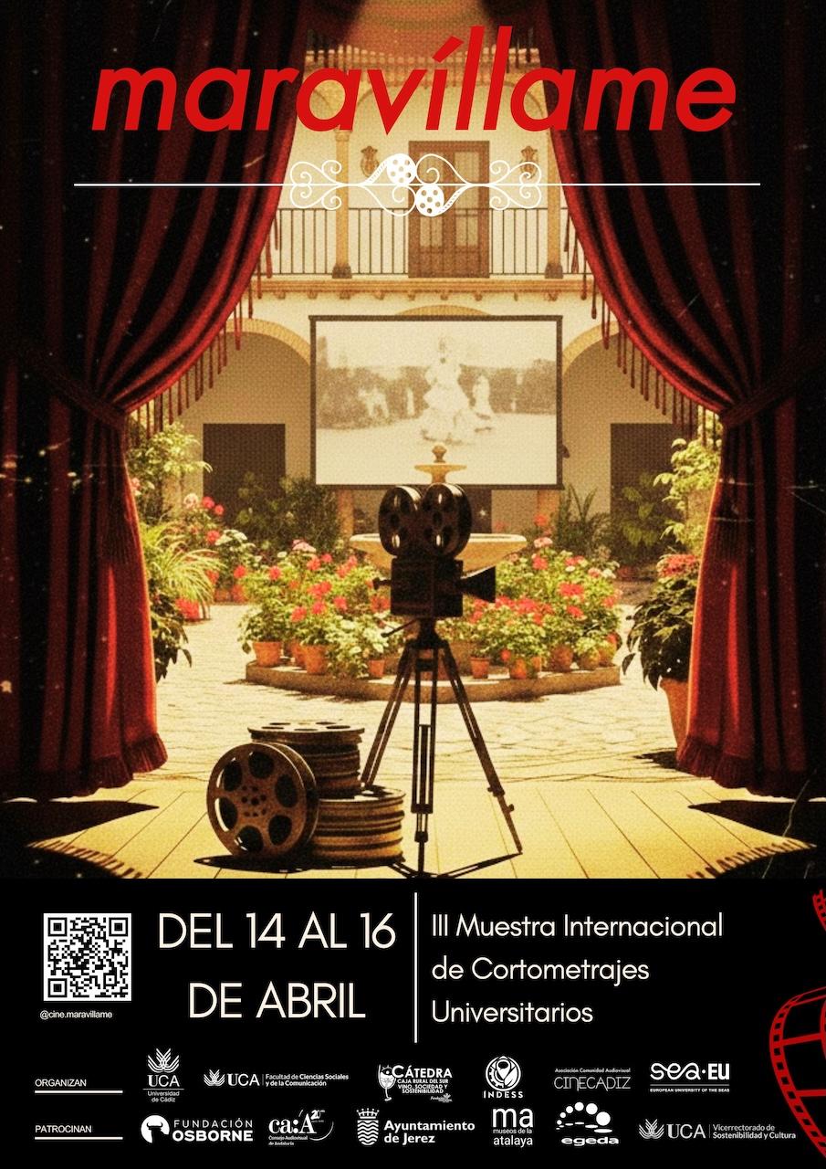Jerez se consolida como epicentro del talento audiovisual universitario con la III Muestra 'Maravíllame' del 14 al 16 de abril