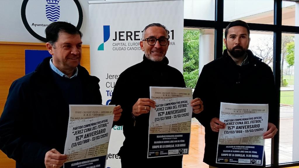 Jerez conmemorará que el primer partido de fútbol jugado en España se celebró en nuestra ciudad el 13 de febrero de 1869