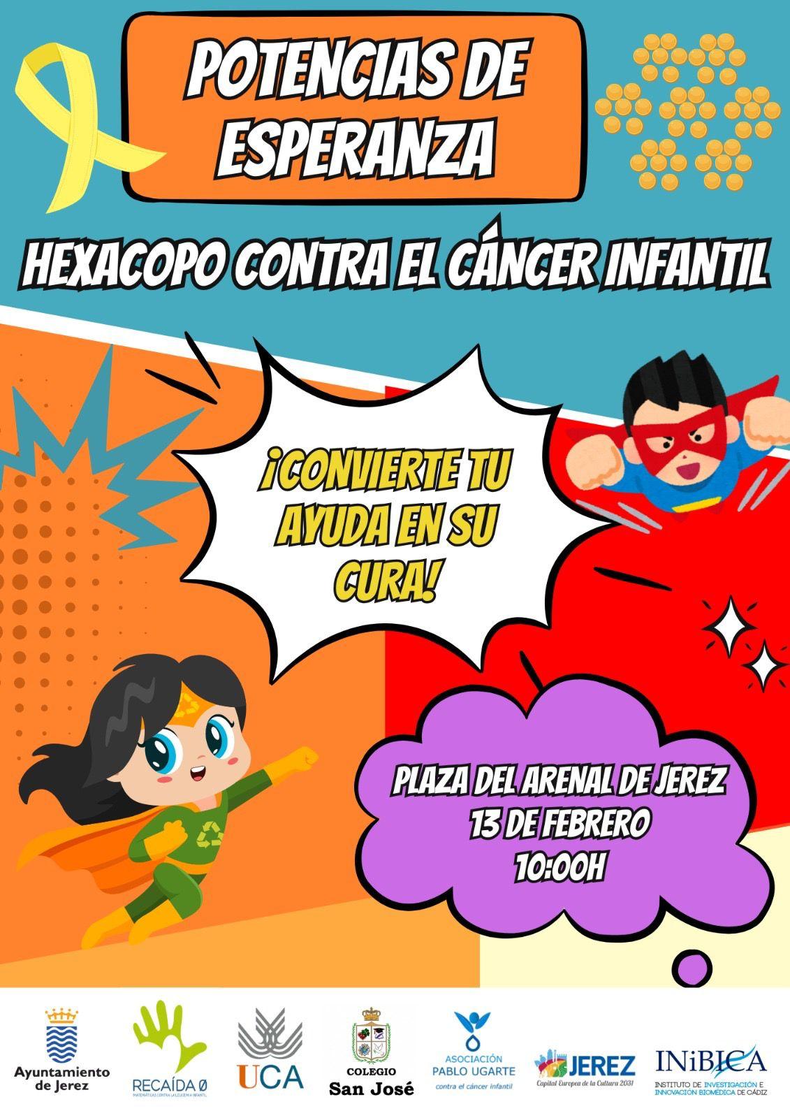 'Potencias de Esperanza' se celebra en la Plaza del Arenal de Jerez el 13 de febrero contra la leucemia infantil